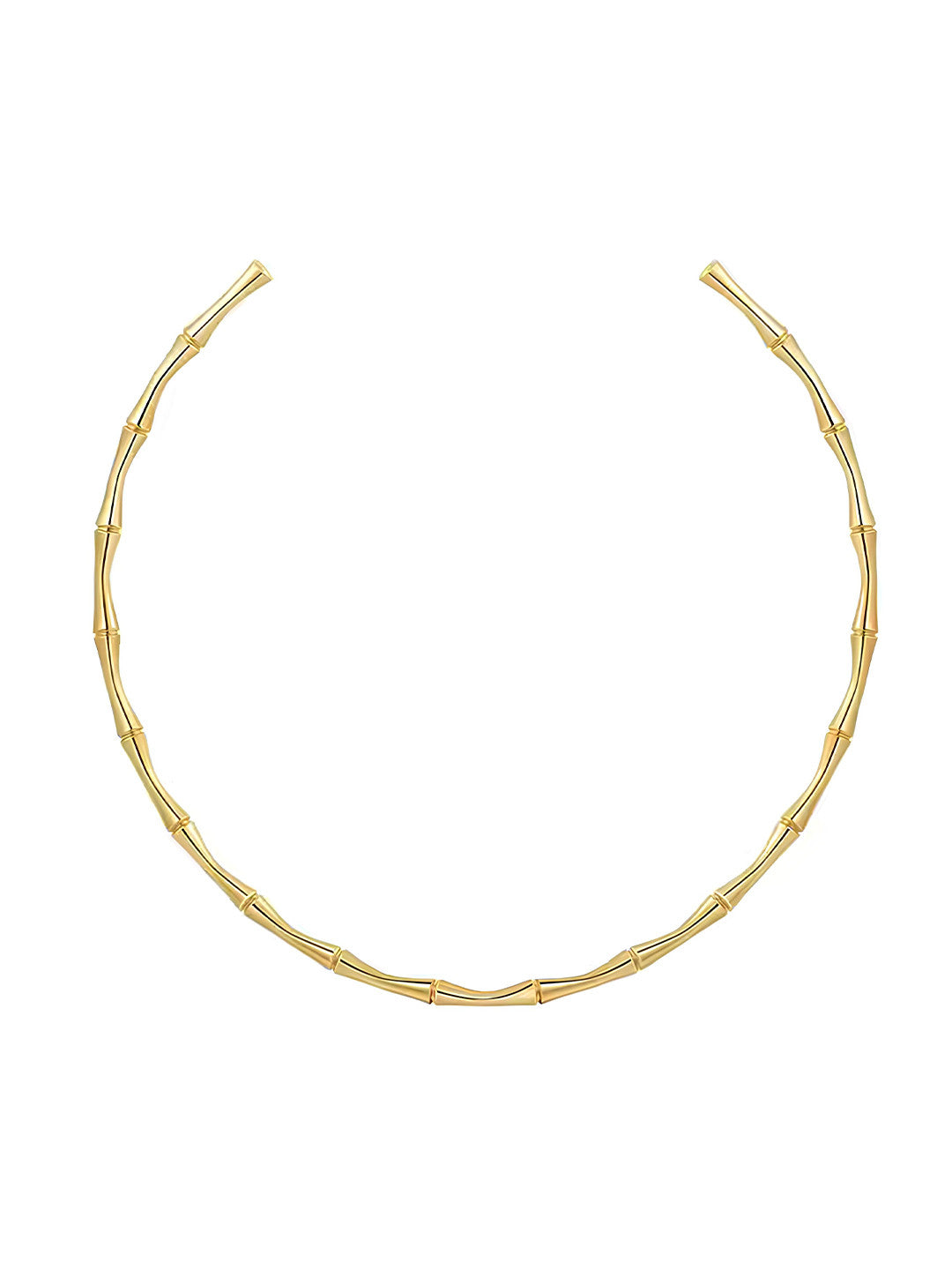Gold-Plated Minimal Necklace – Fashion Jewellery – Minimalist Design – 12x12.5 cm
