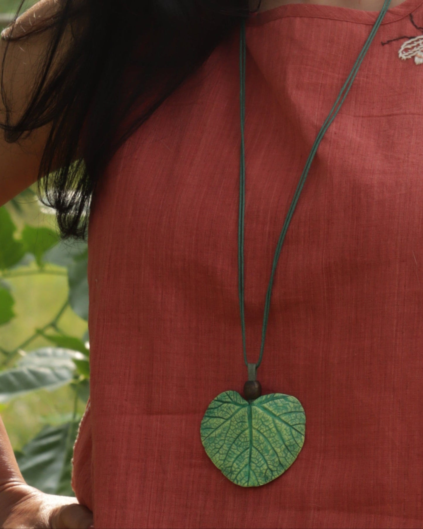 Papier-mache Pendant-Leaf