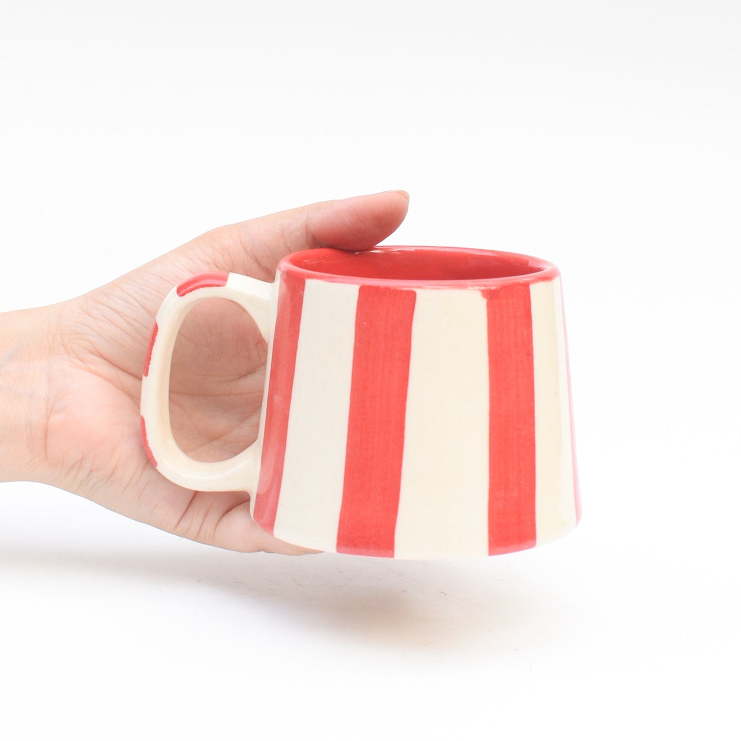 Mug | Ceramic Red Stripe | Red
