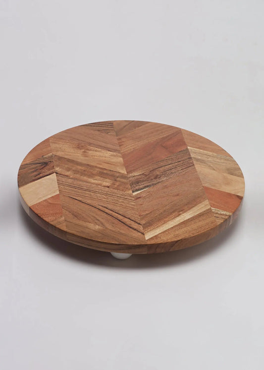 Raised Wooden Platter