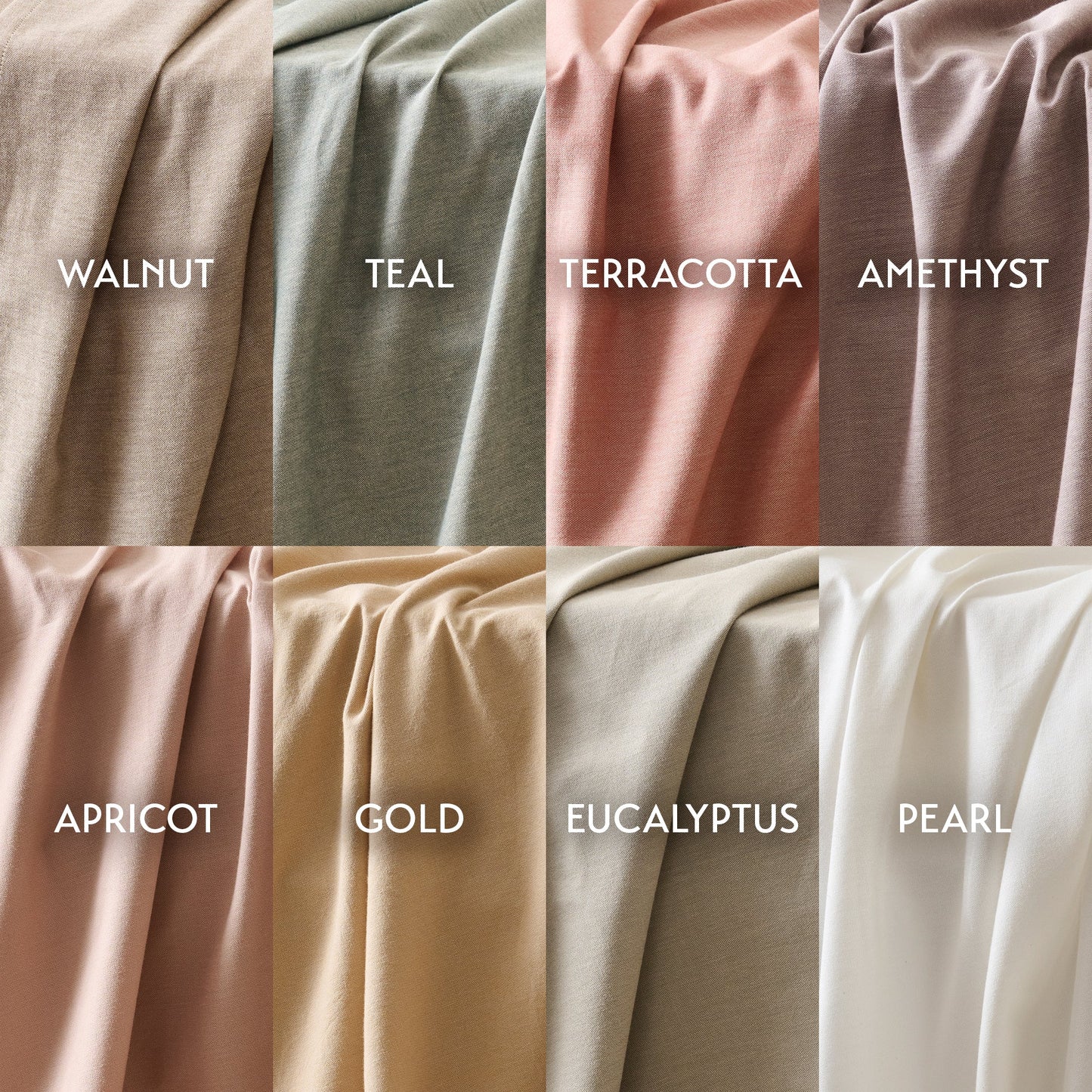 Bedsheet | Cotton Bamboo Chambray Dual-Tone | Rustic Terracotta With 2 Pillow Shams