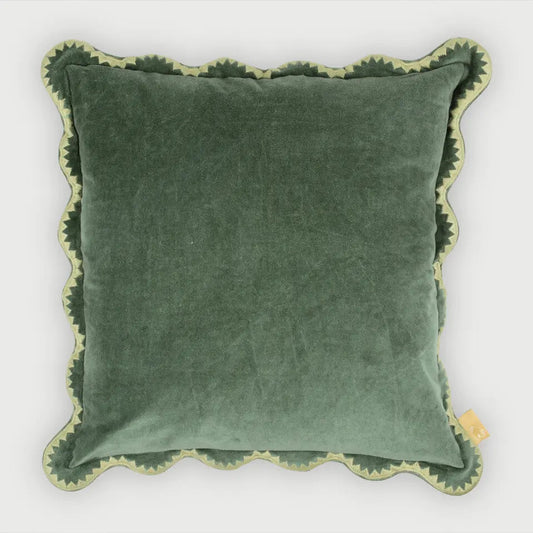 Mirage Scallop Eucalyptus Cushion Cover SanctuaryLiving