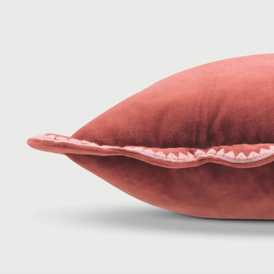 Mirage Scallop Rhubarb Cushion Cover SanctuaryLiving