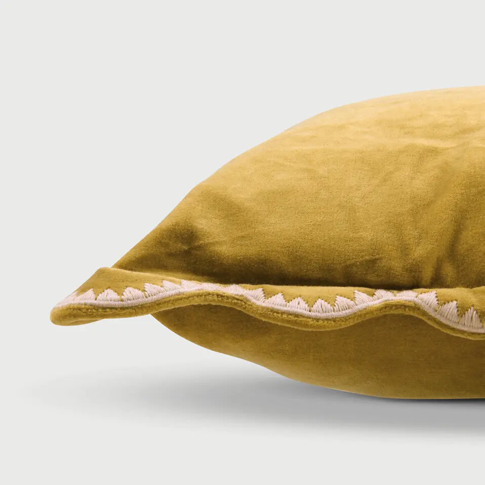 Mirage Scallop Deep Ochre Cushion Cover SanctuaryLiving