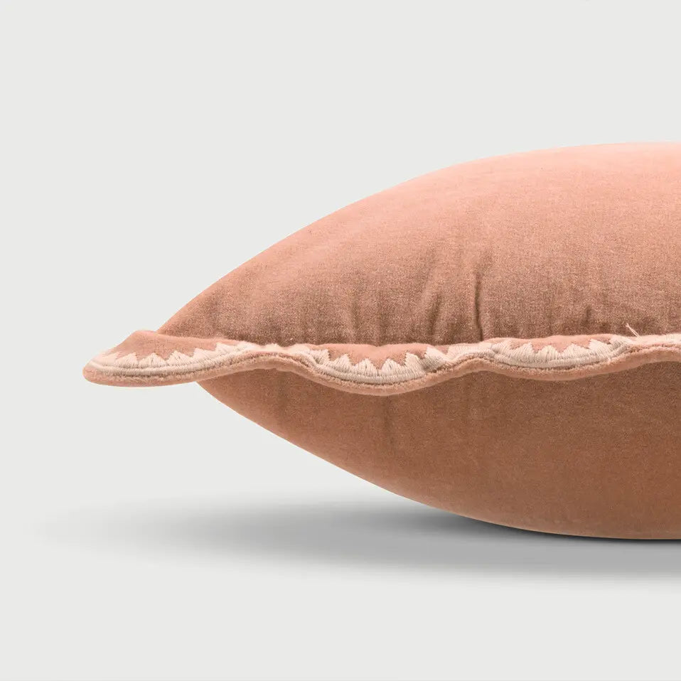 Mirage Scallop Apricot Cushion Cover SanctuaryLiving