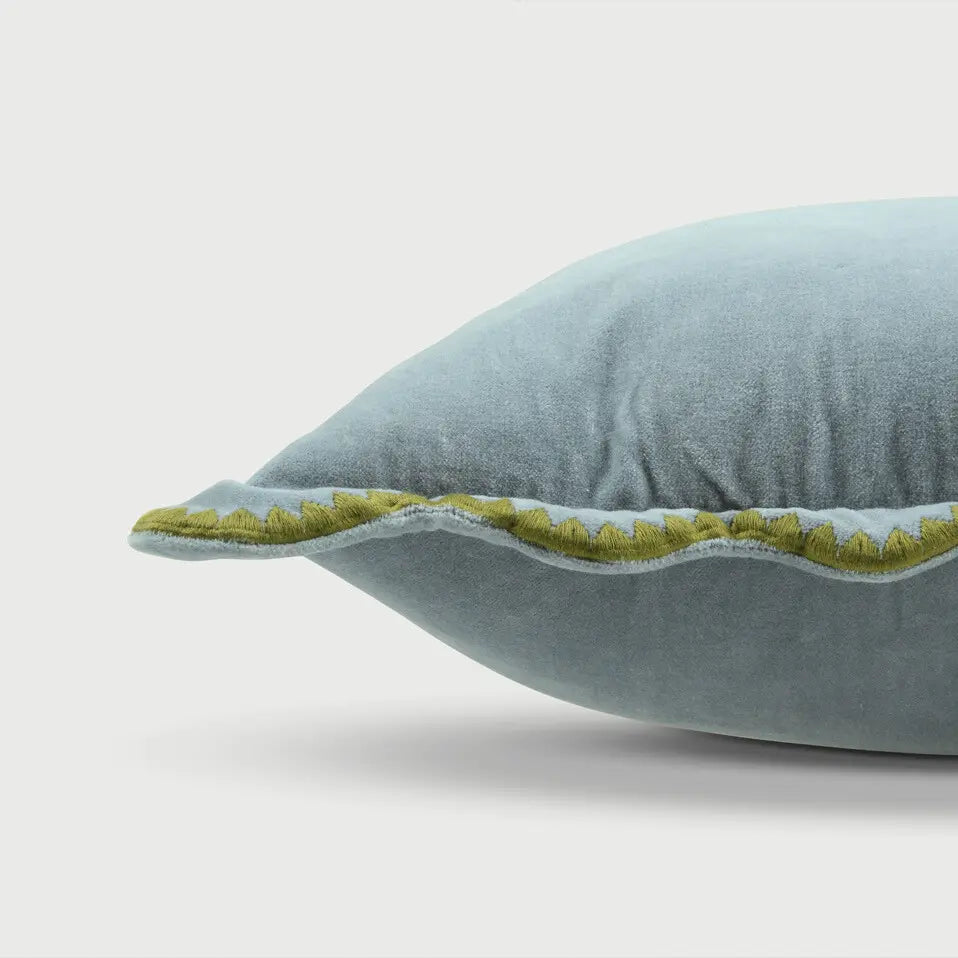 Mirage Scallop Soft Blue Cushion Cover SanctuaryLiving