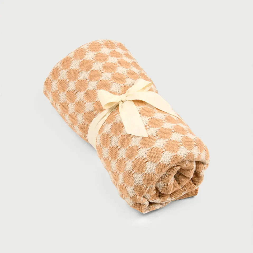 Ivy Spice Cotton Knitted Throw SanctuaryLiving