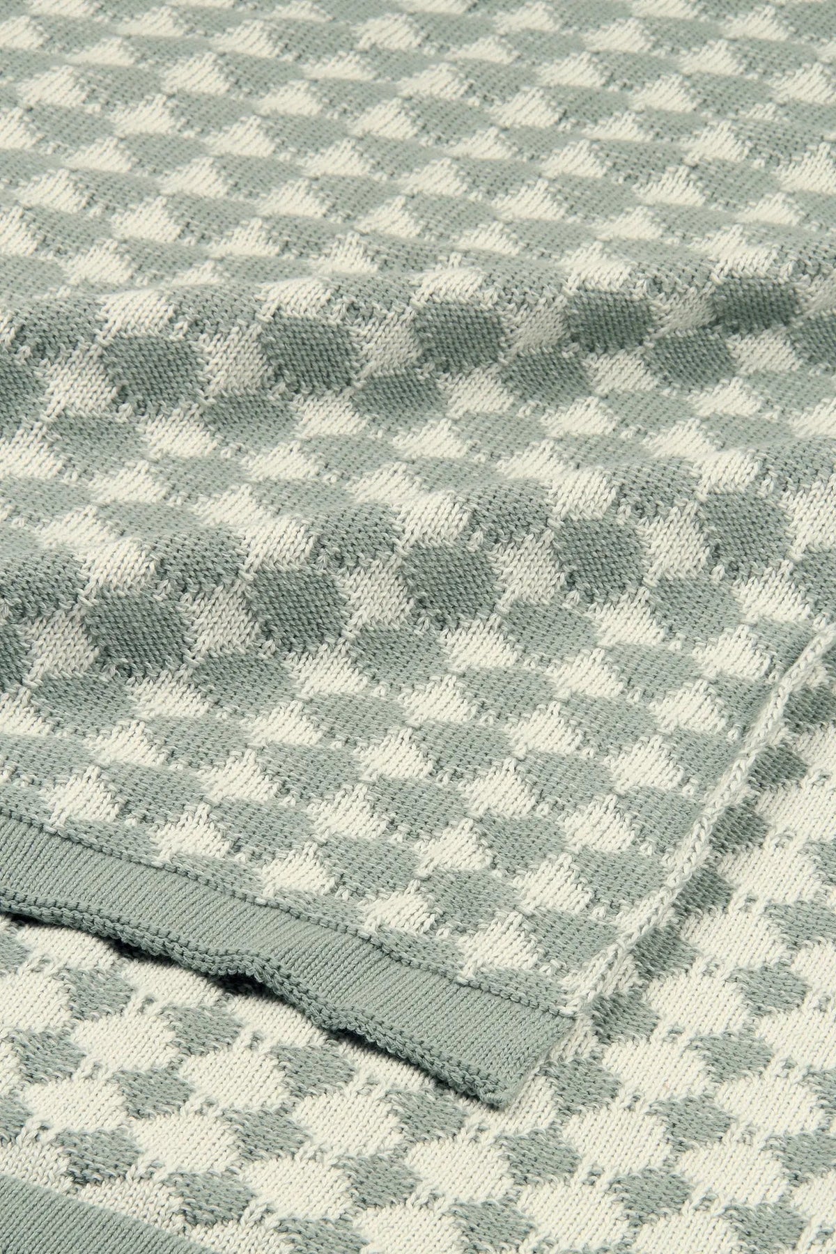 Ivy Sage Cotton Knitted Throw SanctuaryLiving