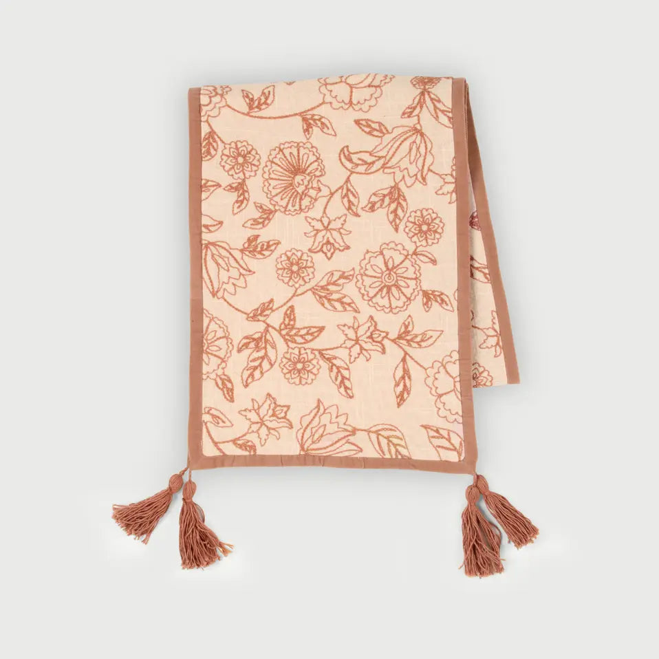 Rosabelle Chintz Spice Table Runner SanctuaryLiving