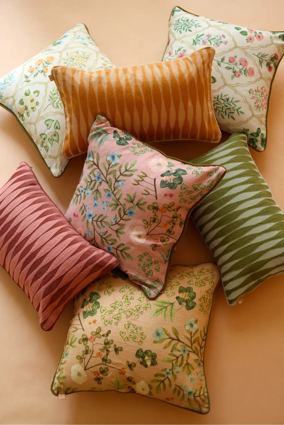 Ripple Fern Oblong Cushion Cover SanctuaryLiving