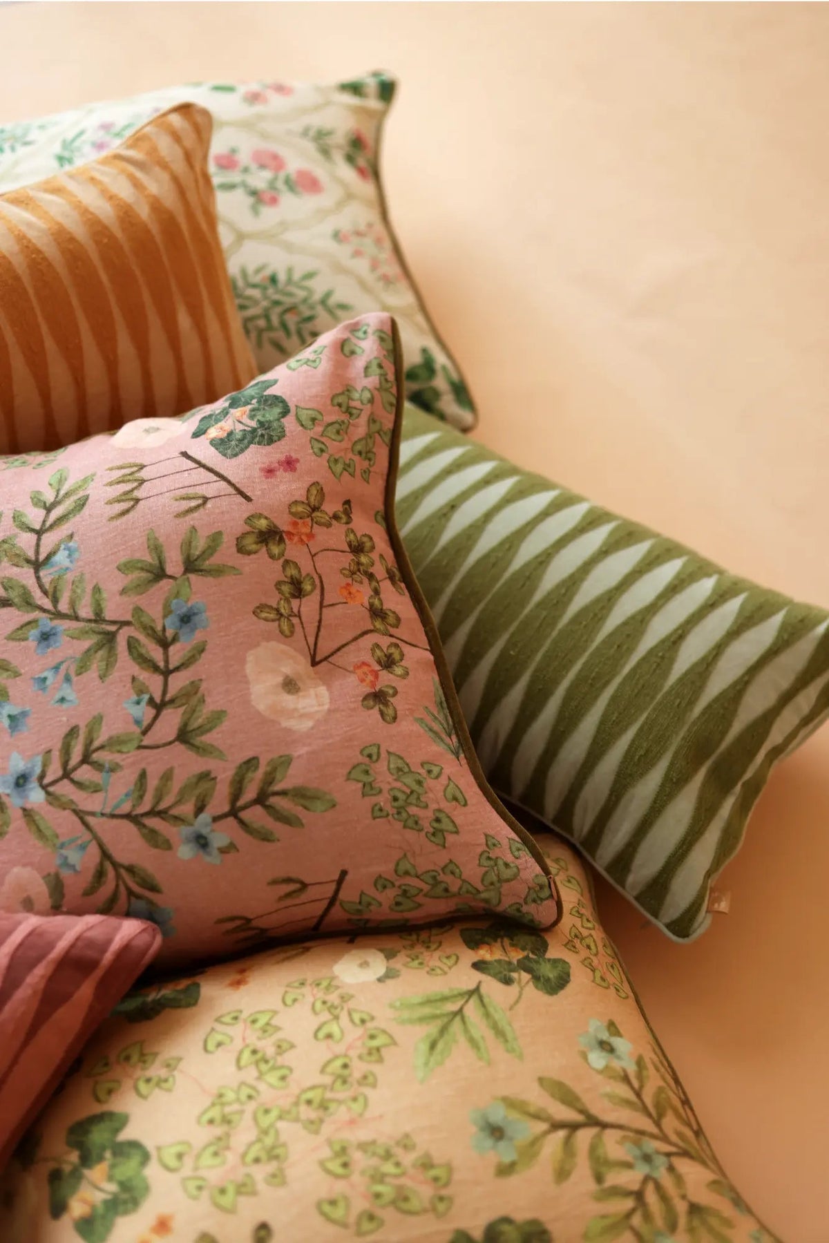 Ripple Fern Oblong Cushion Cover SanctuaryLiving