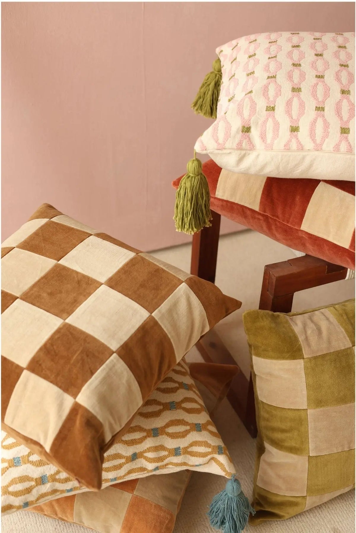 Fig Tan Brown Velvet Cushion Cover SanctuaryLiving