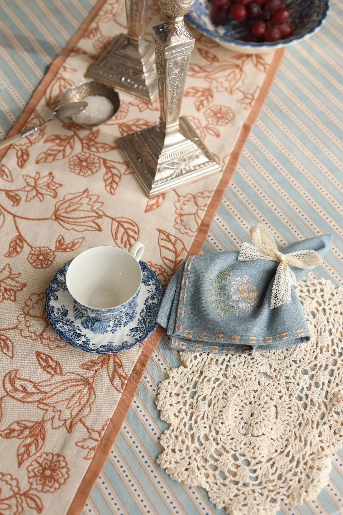 Table Runner | Rosabelle Chintz Spice Table Runner by Sanctuary Living