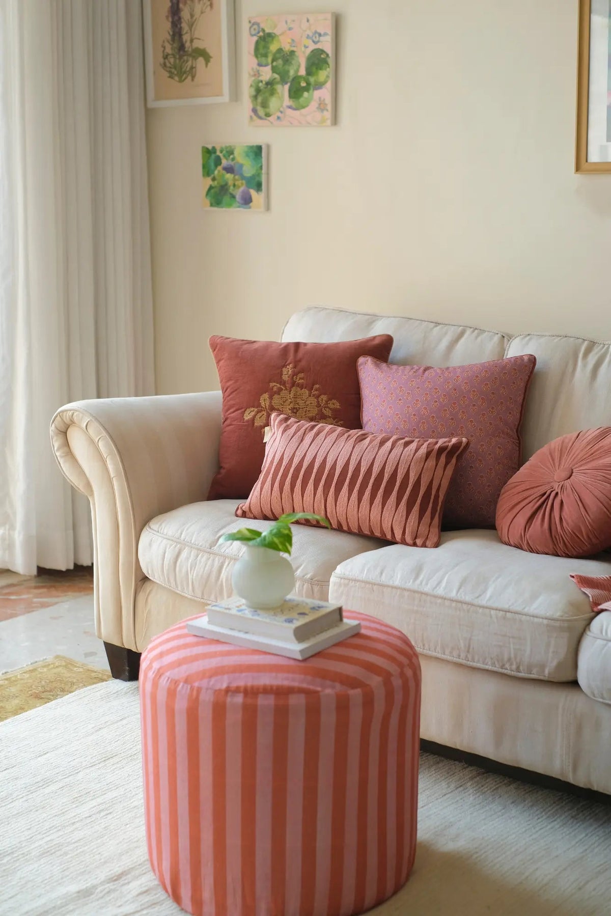 Cushion Cover | Viola Lavender Cotton Cushion Cover by Sanctuary Living