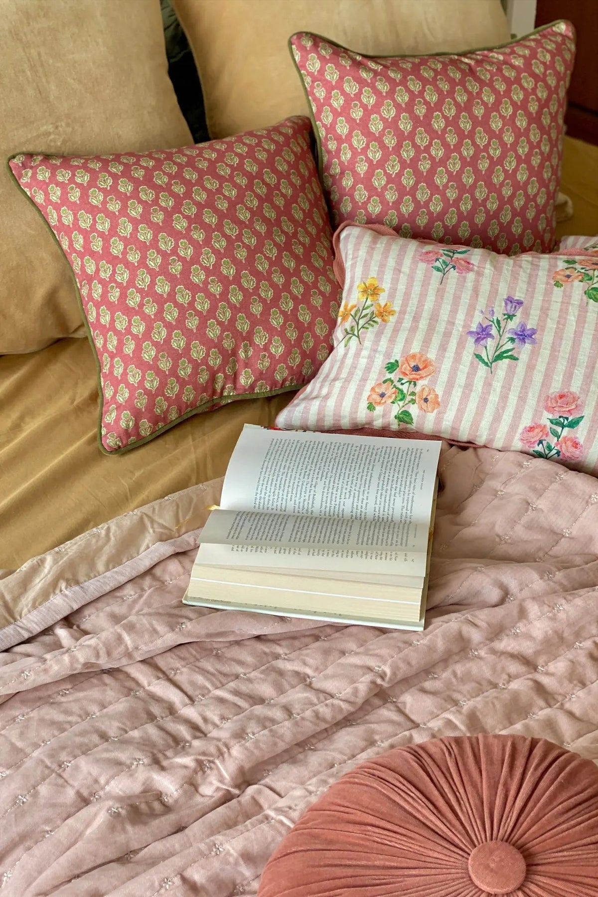 Cushion Cover | Viola Carmine Cotton Cushion Cover by Sanctuary Living