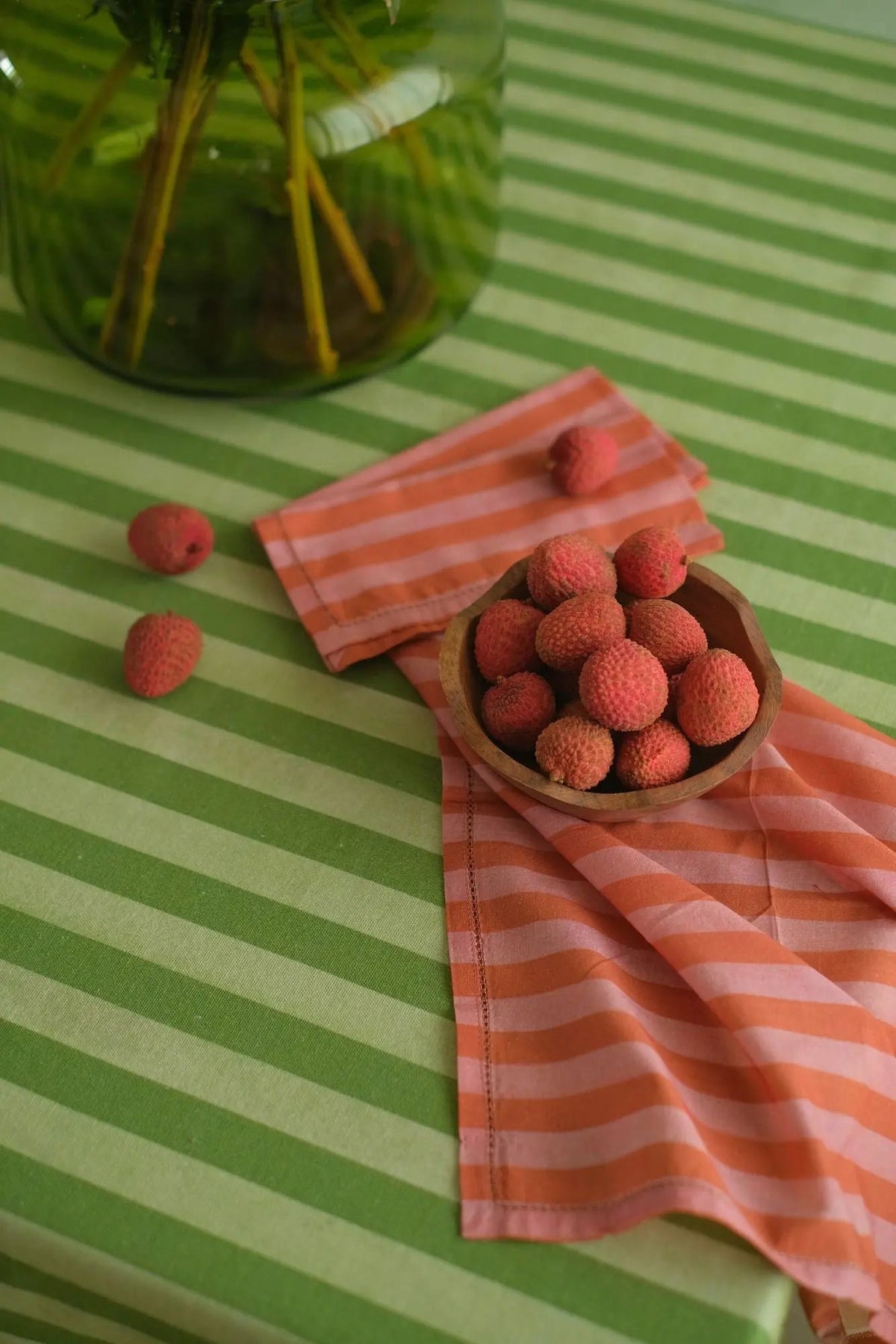 Table Napkin | Linea Dusty Rose Cotton Table Napkins-Set of 6 by Sanctuary Living