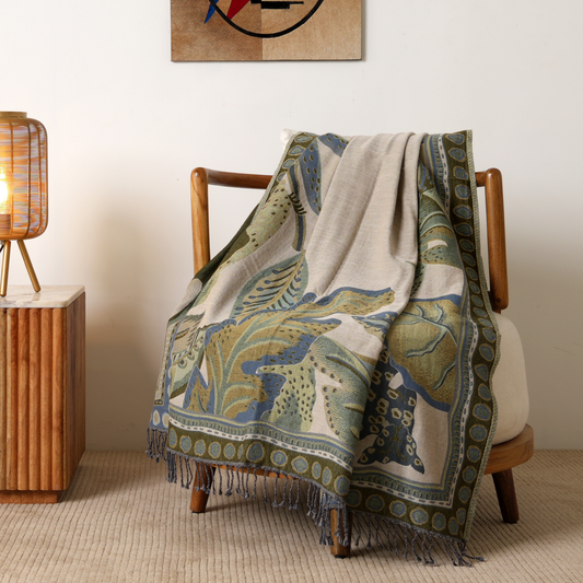 The Tropical Green Throw 125cm x 175cm