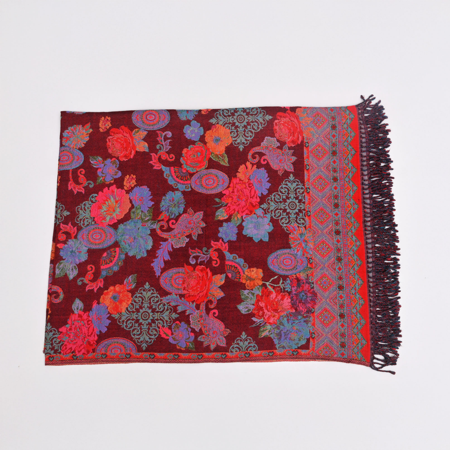Crimson Royale Fine Wool Throw 125cm x 175cm