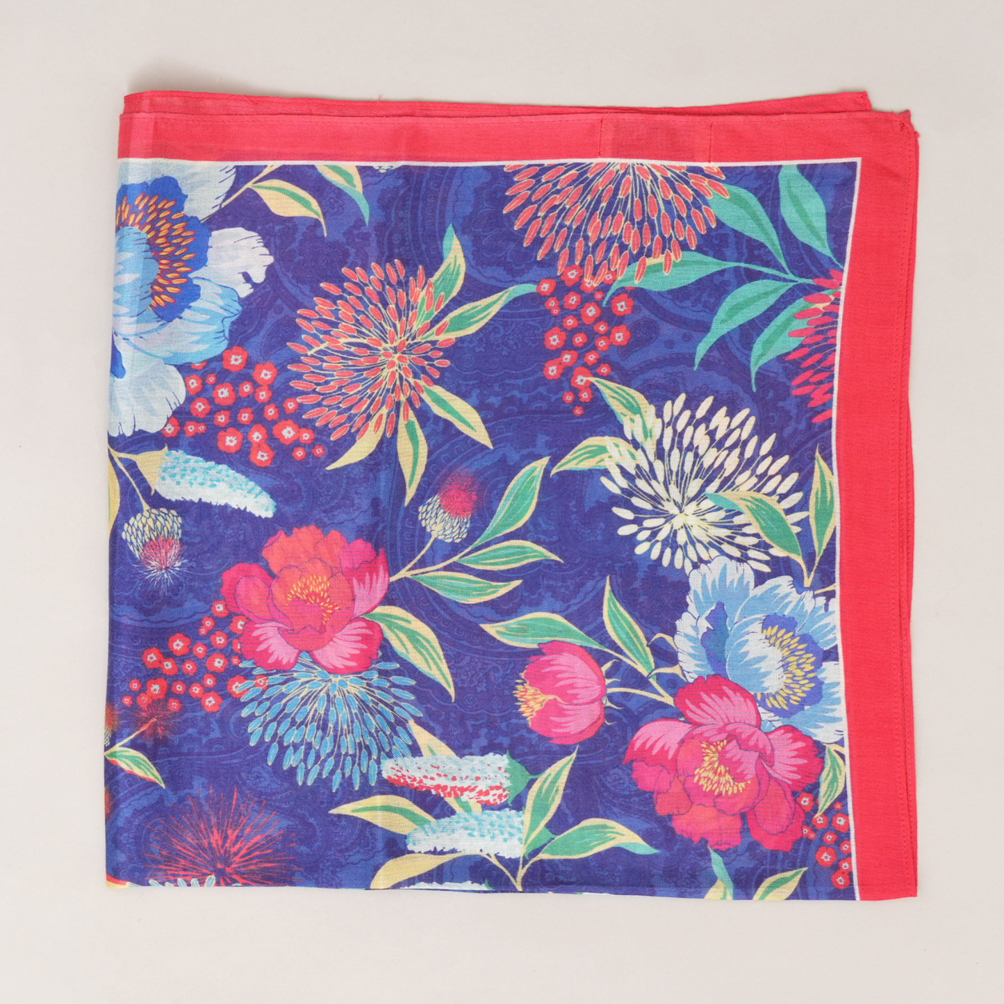 Scarf | Mulberry Silk Midnight Bloom