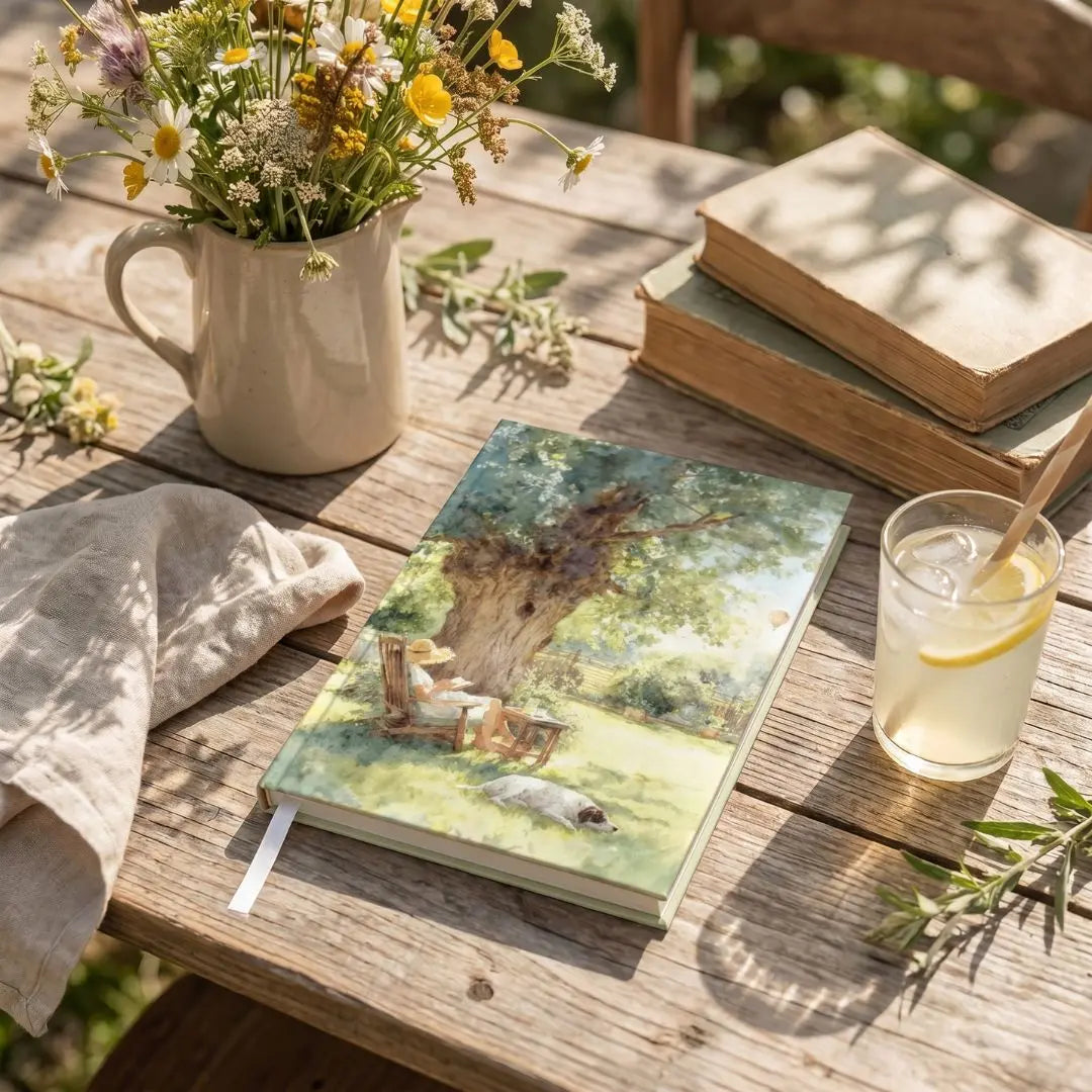 The Lazy Day Musings – A5 Hardbound Notebook (192 Plain Pages)
