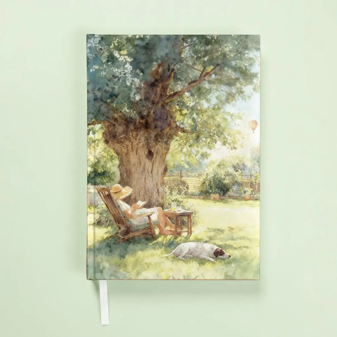 The Lazy Day Musings – A5 Hardbound Notebook (192 Plain Pages)