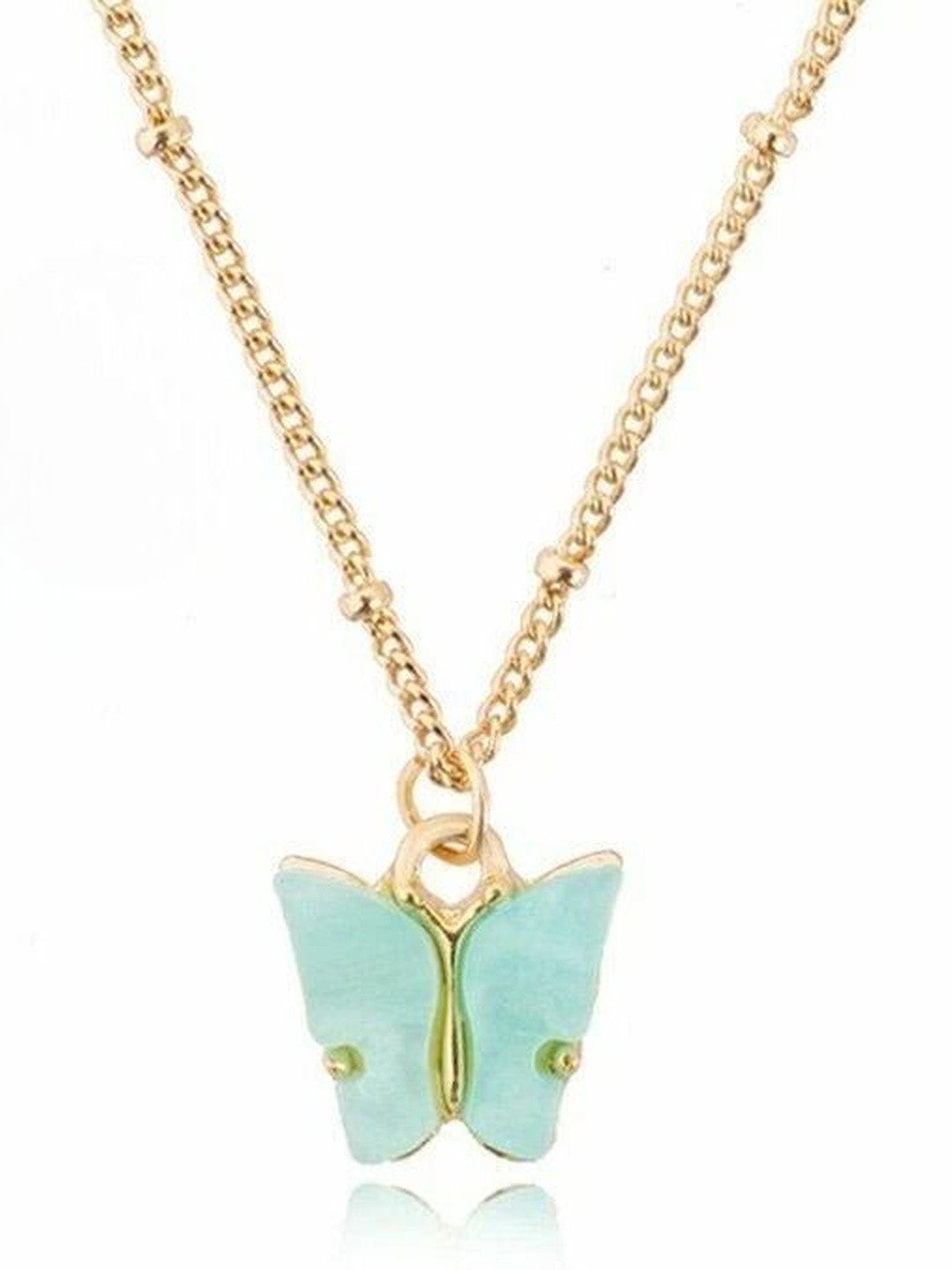 Gold-Plated Necklace – Blue Accent Jewellery – Alloy Base