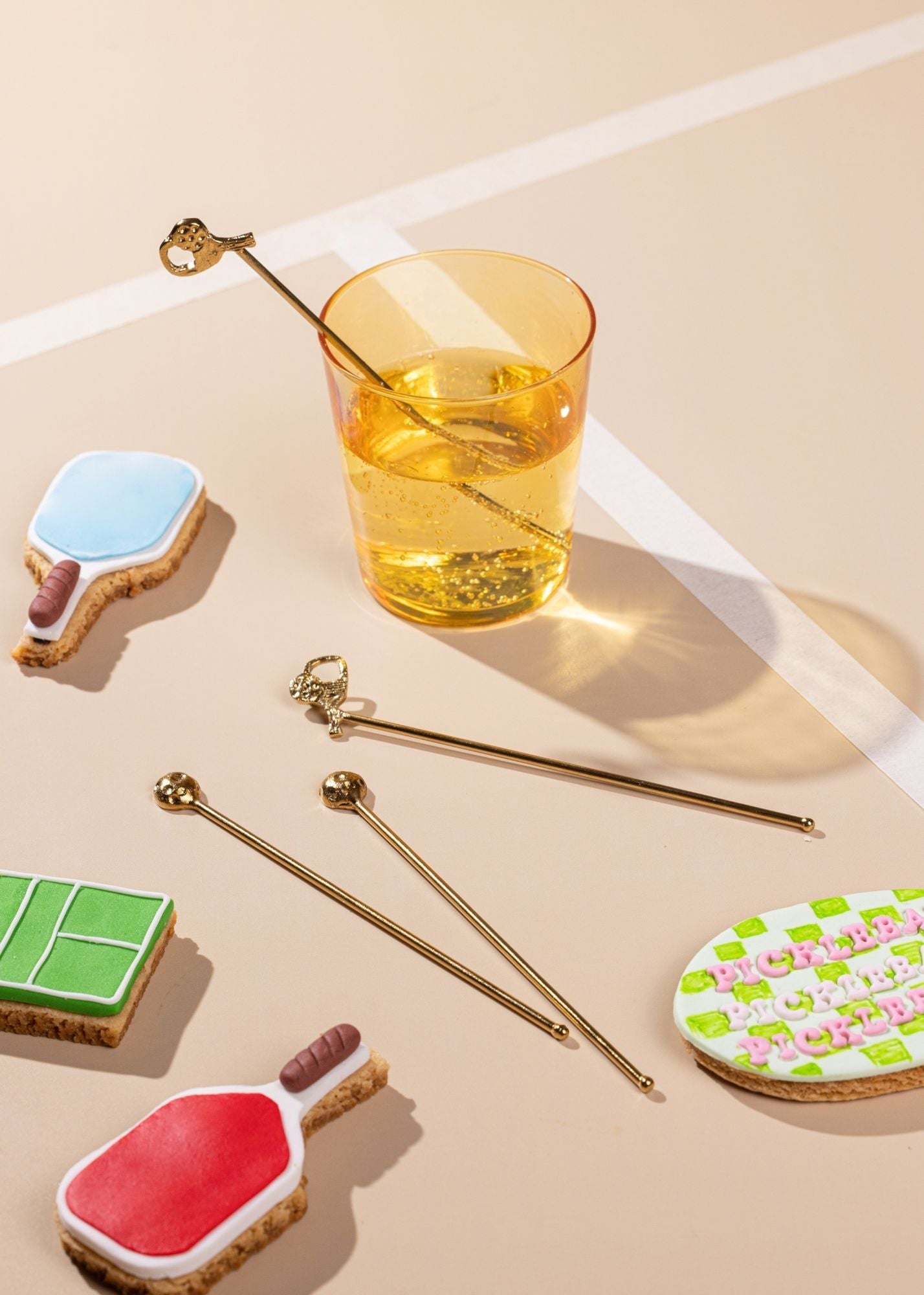 Court-Side Cocktail Stirrers