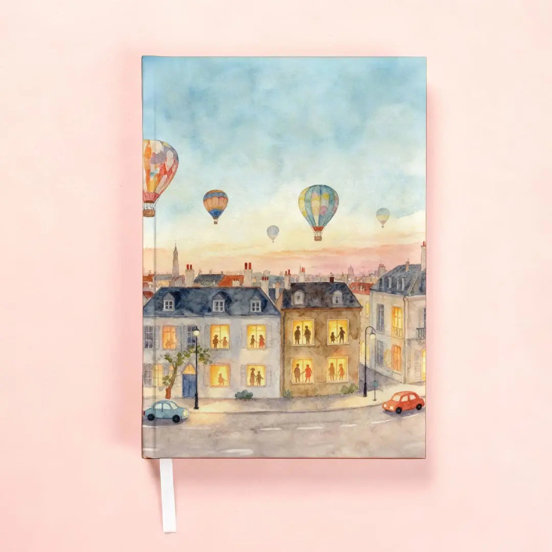 Windows of Wonder – A5 Hardbound Notebook (192 Plain Pages)