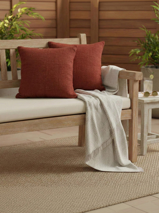 Set of 2 - Interior Accent Pillowcases – Home Textile Decor – Durable Cotton Fabric
