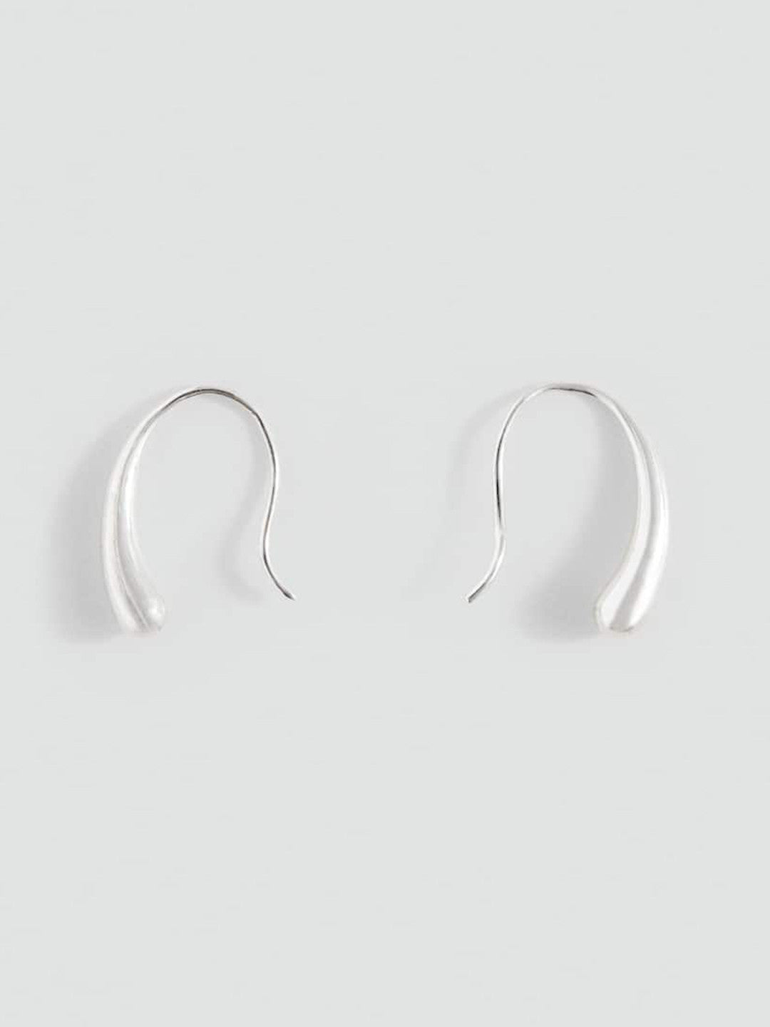 Teardrop Drop Earrings – Fashion Jewelry – Silver-Toned, Fish Hook Earwire – 2.5 cm Length