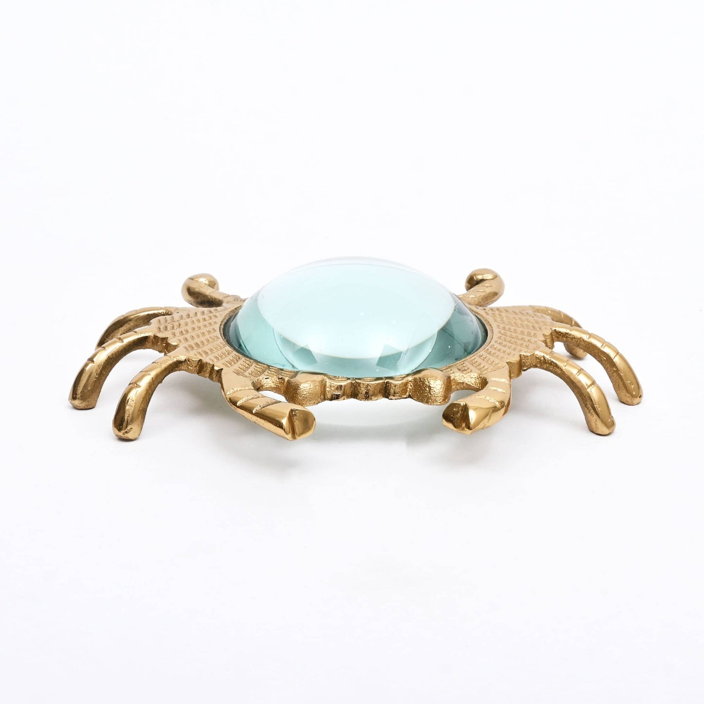 Gold Crab Magnifying Glass – Aluminum Desk Décor