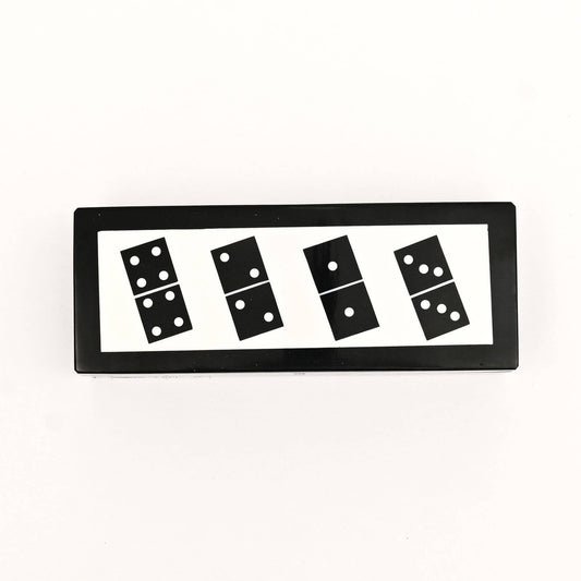 Luxury Black Domino Set – Resin Tiles & MDF Box