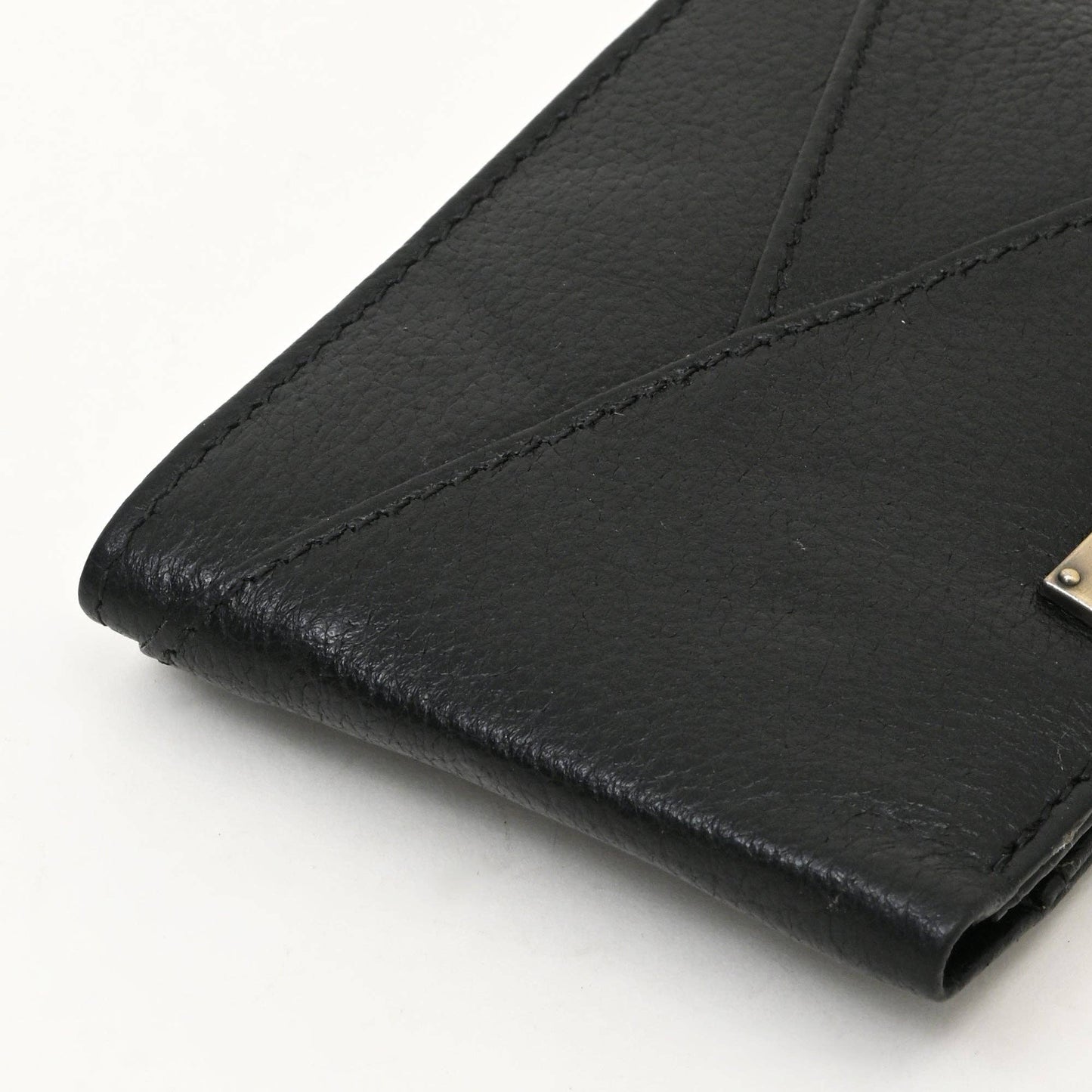 Leather Wallet Black Grained Napa For Men's