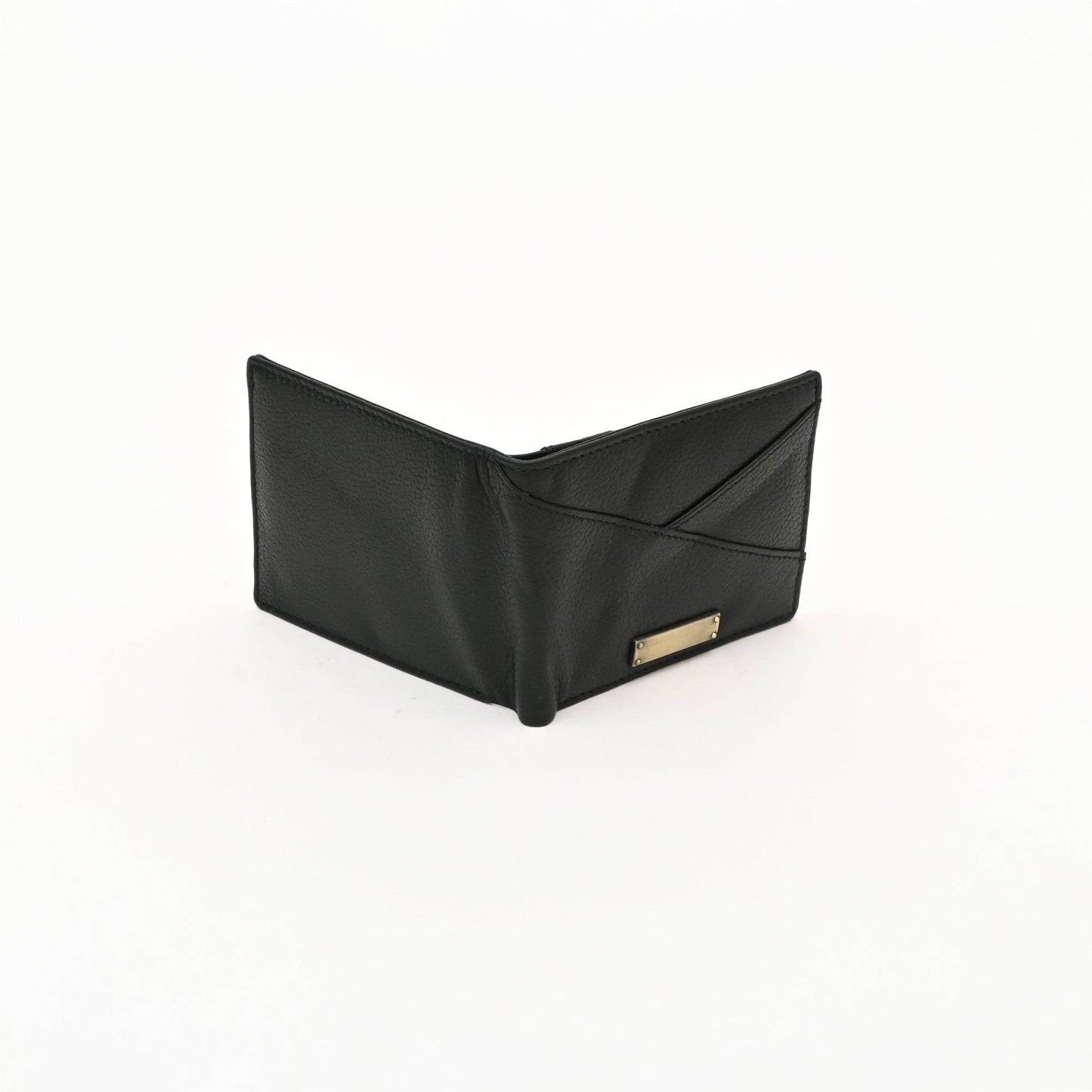 Leather Wallet Black Grained Napa For Men's