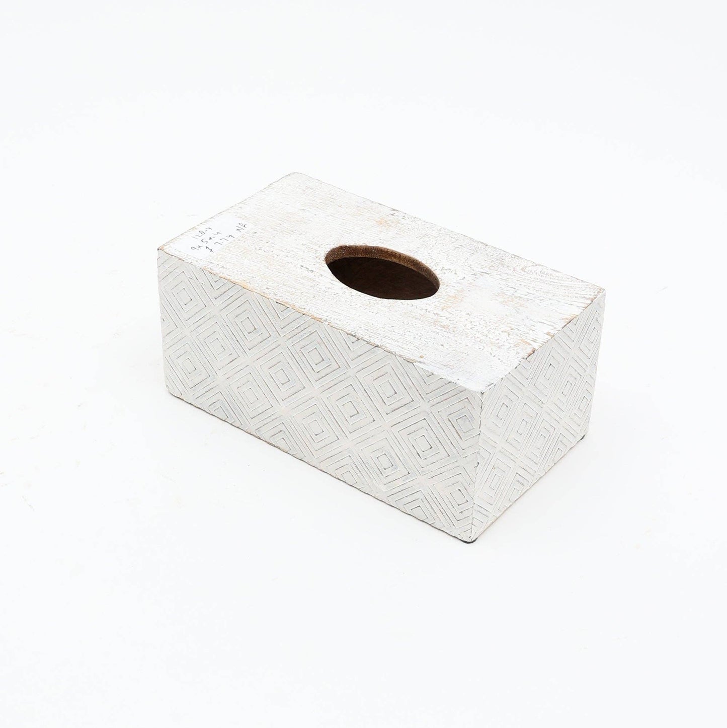 Ronald Tissue Box – White Finish