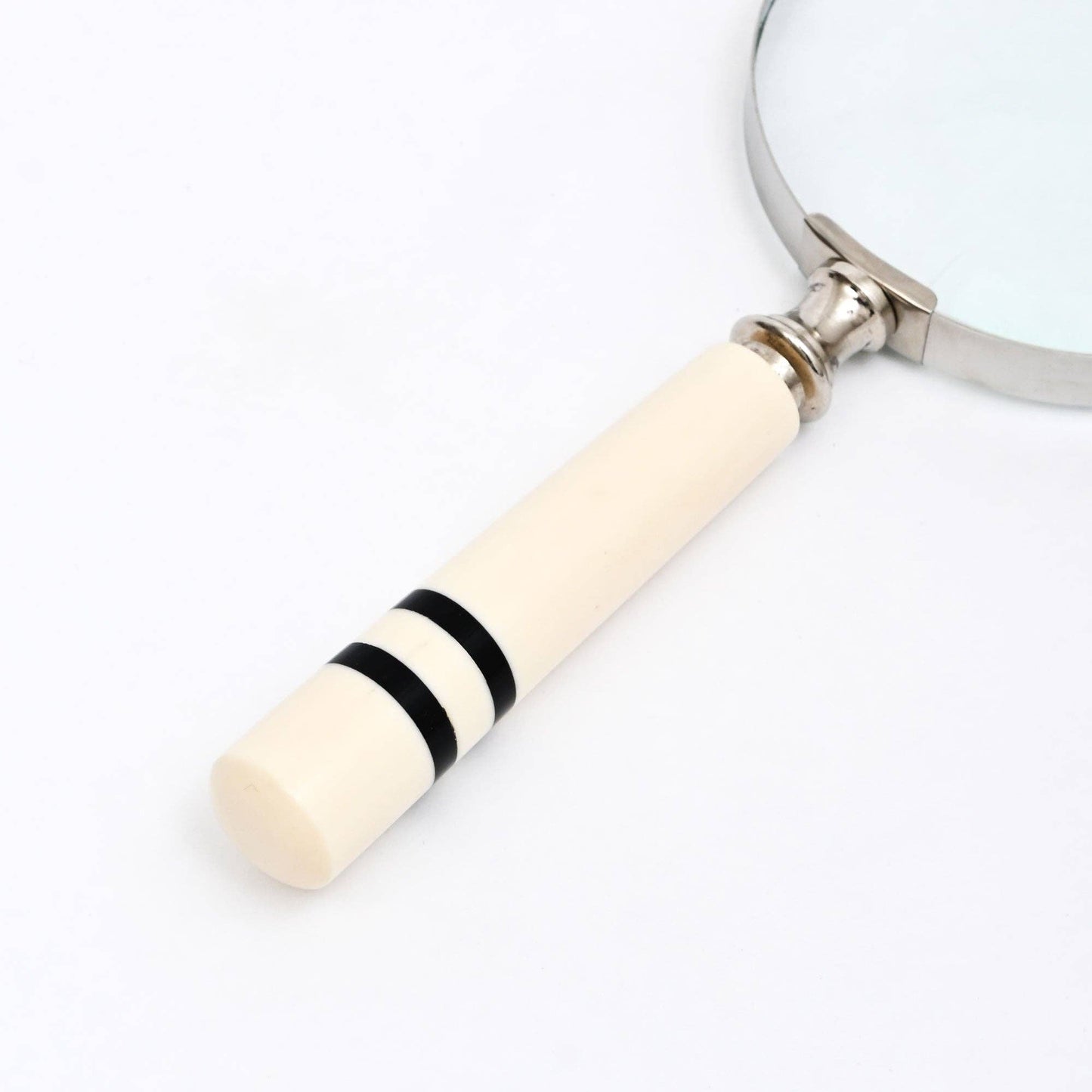 Classic Magnifying Glass with Striped Resin Handle