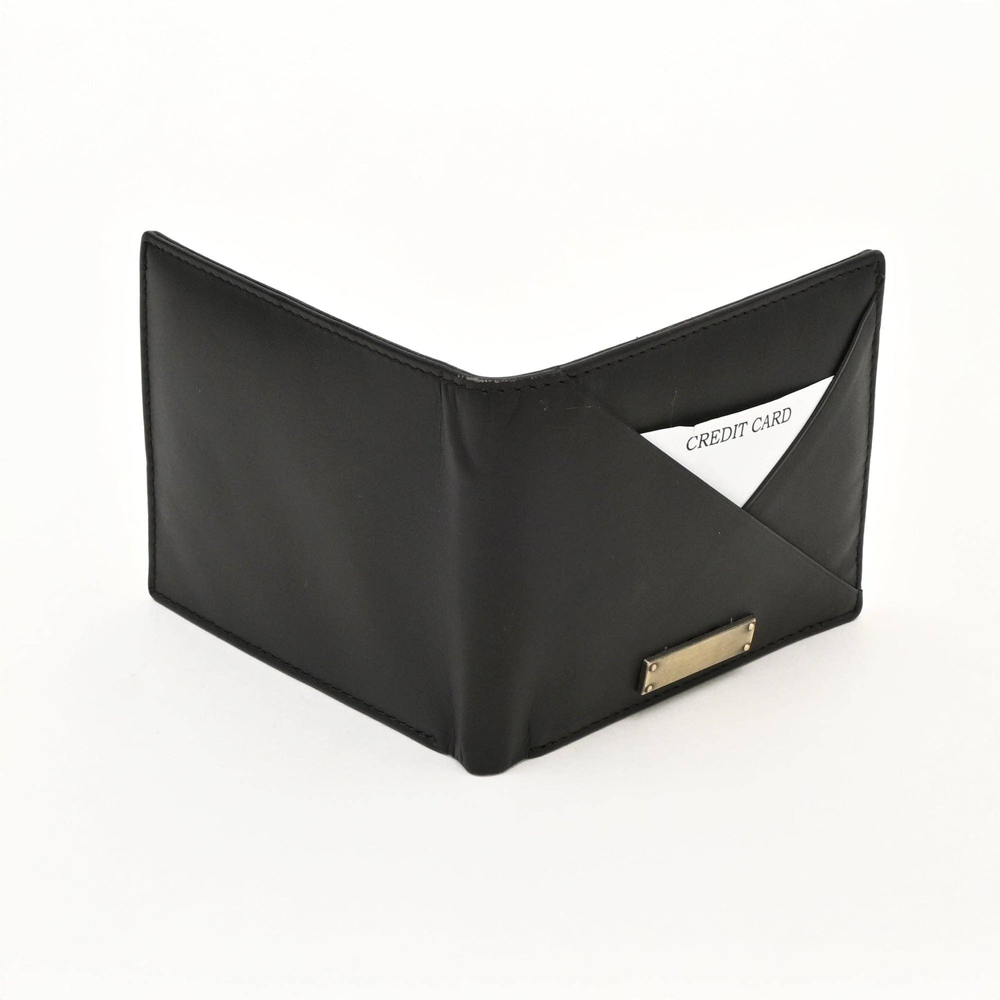 Leather Wallet – Green Full-Grain Waxy Leather For Men