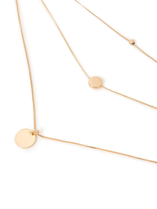 Multi-Strand Chain – Fashion Necklace – Gold-Toned Alloy