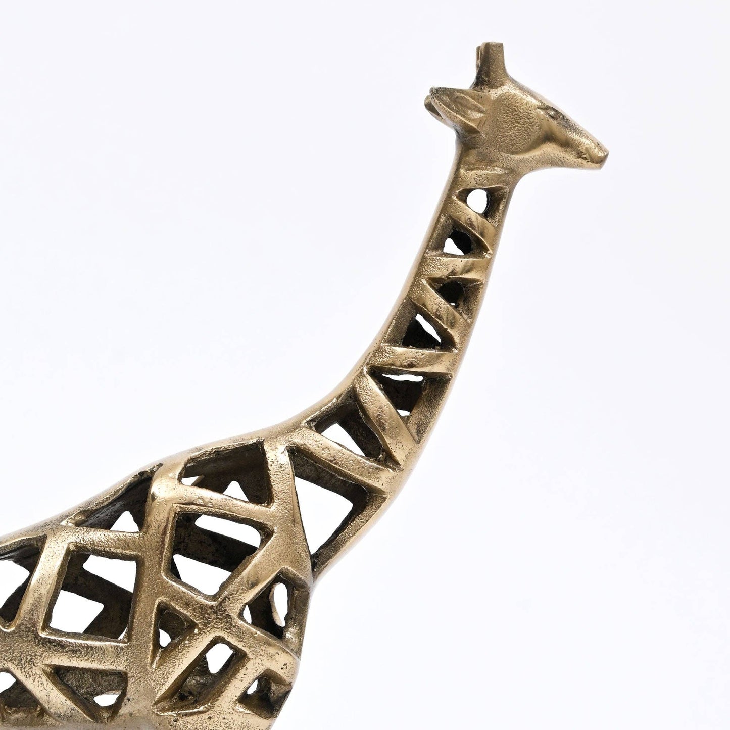 Decorative Gold Giraffe Statue – Modern Home Art