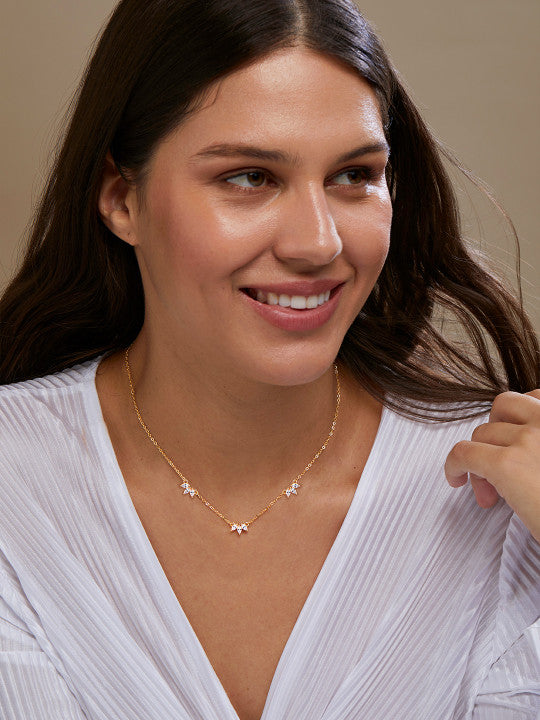 Fashion Neckpiece – Jewellery Accessory – Plated Metal – Lobster Clasp Fastening