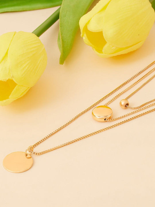 Multi-Strand Chain – Fashion Necklace – Gold-Toned Alloy