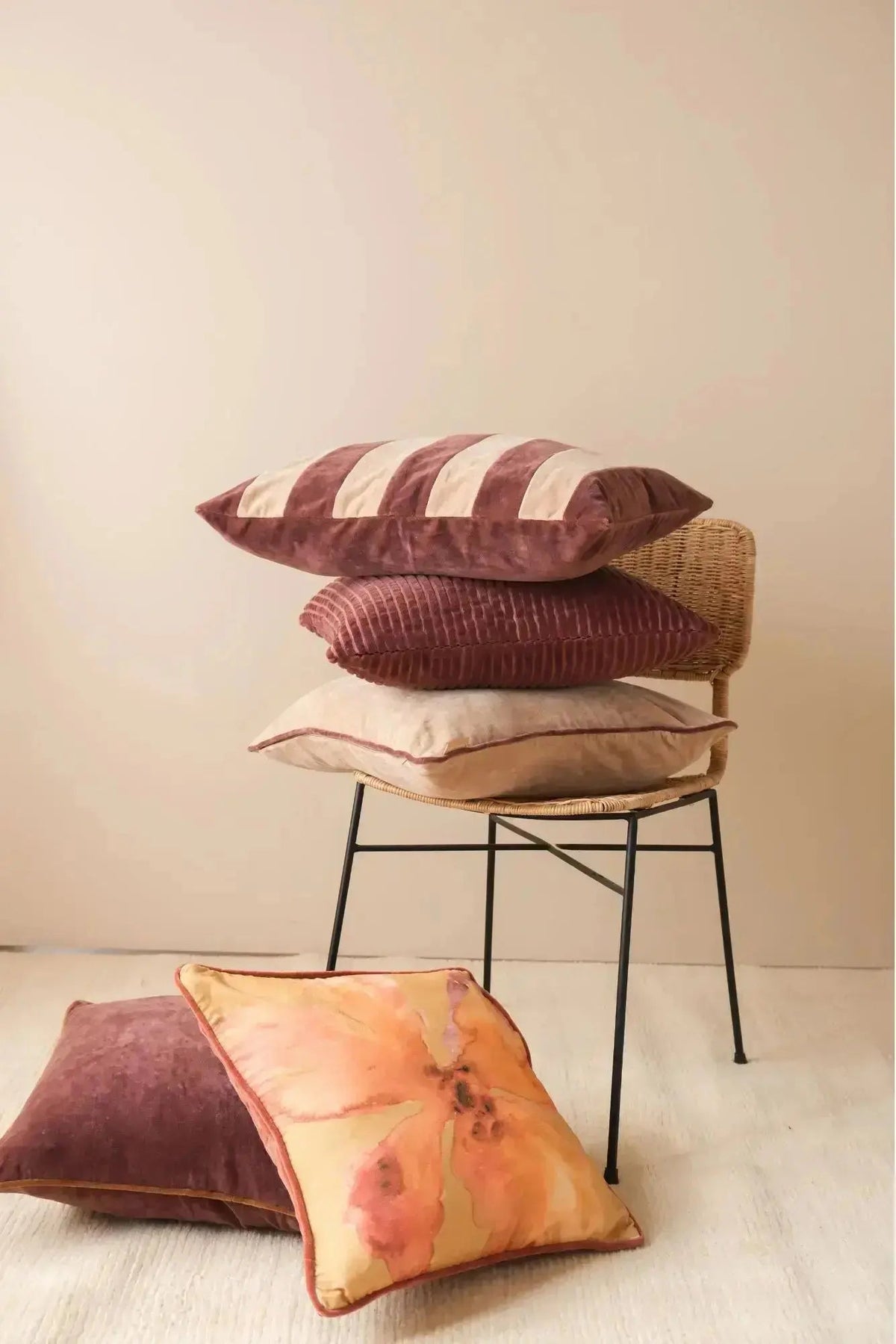 Luna Berry Velvet Cushion Cover SanctuaryLiving