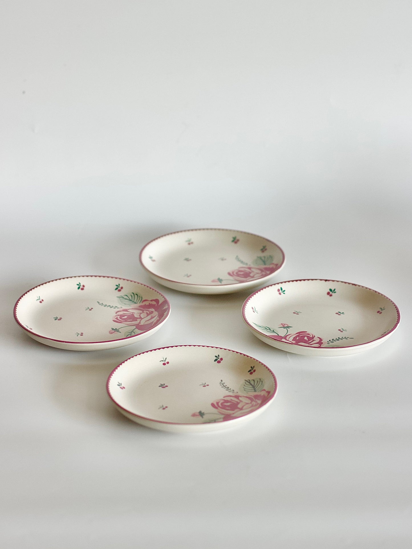 Bloomsberry Ceramic Snacks Plate 12cm - Set of 4