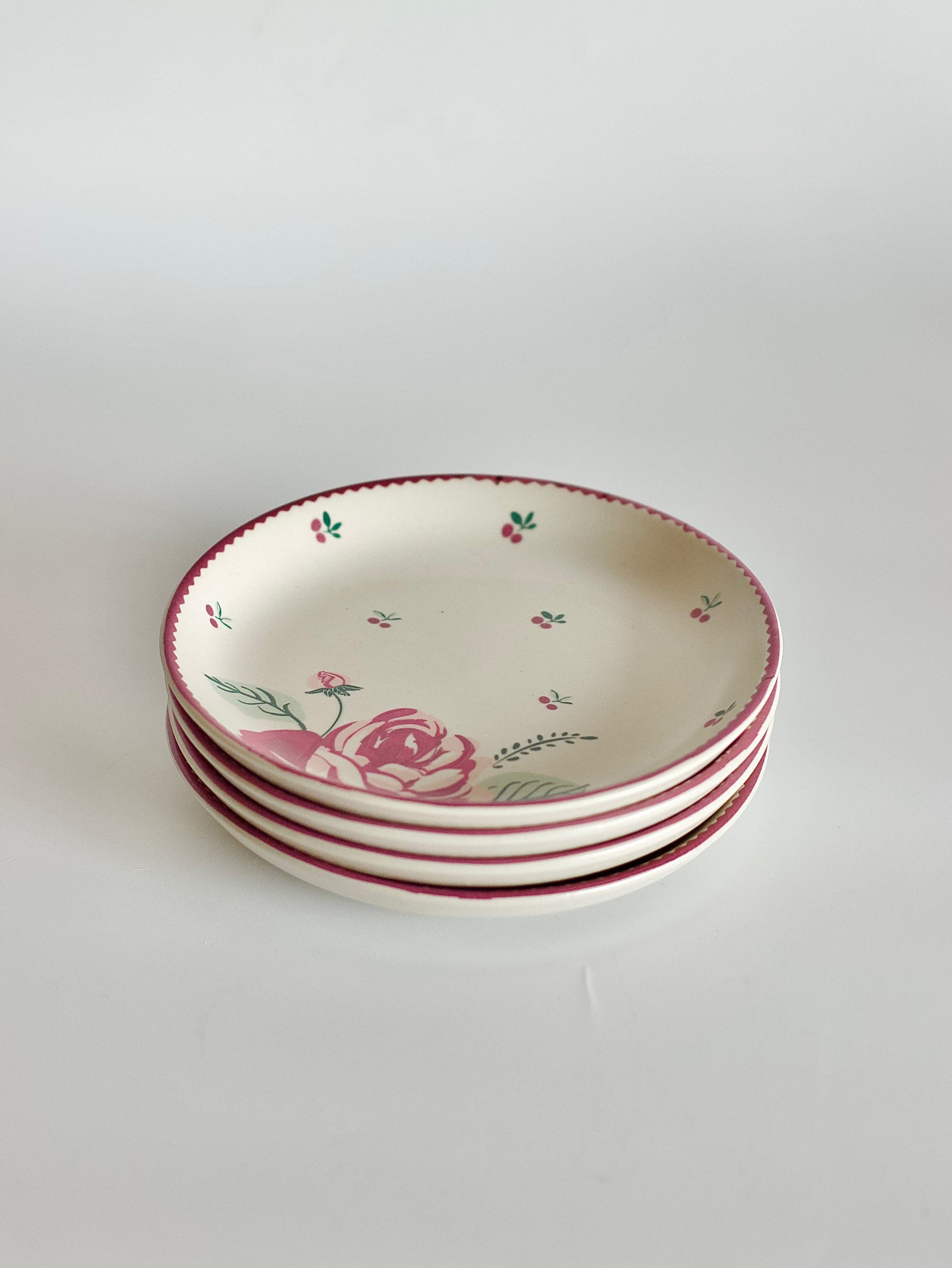 Bloomsberry Ceramic Snacks Plate 12cm - Set of 4