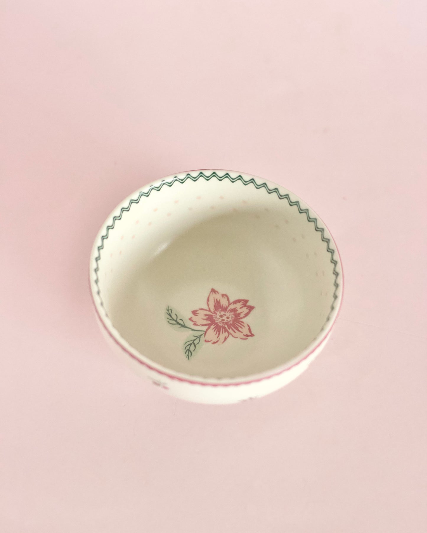 Serving Bowl | Ceramic Floral Decal | Set of 4, 10x5cm