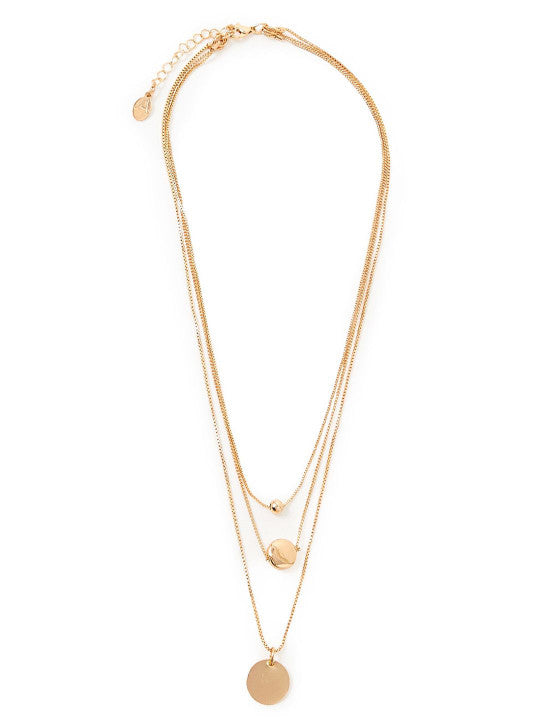Multi-Strand Chain – Fashion Necklace – Gold-Toned Alloy