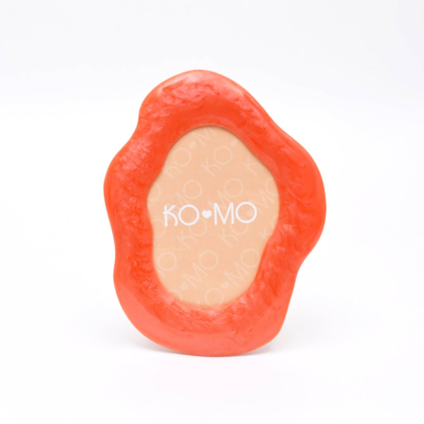 Orange Organic Resin Photo Frame 5x7 Inch Modern Décor