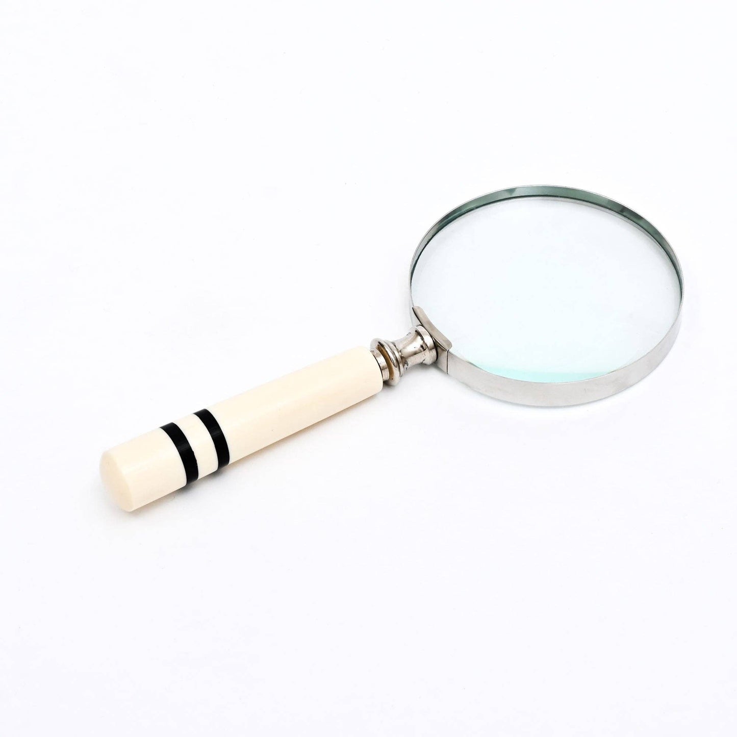 Classic Magnifying Glass with Striped Resin Handle