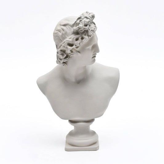 Grey Neo-Classical Bust Sculpture in Matte Resin