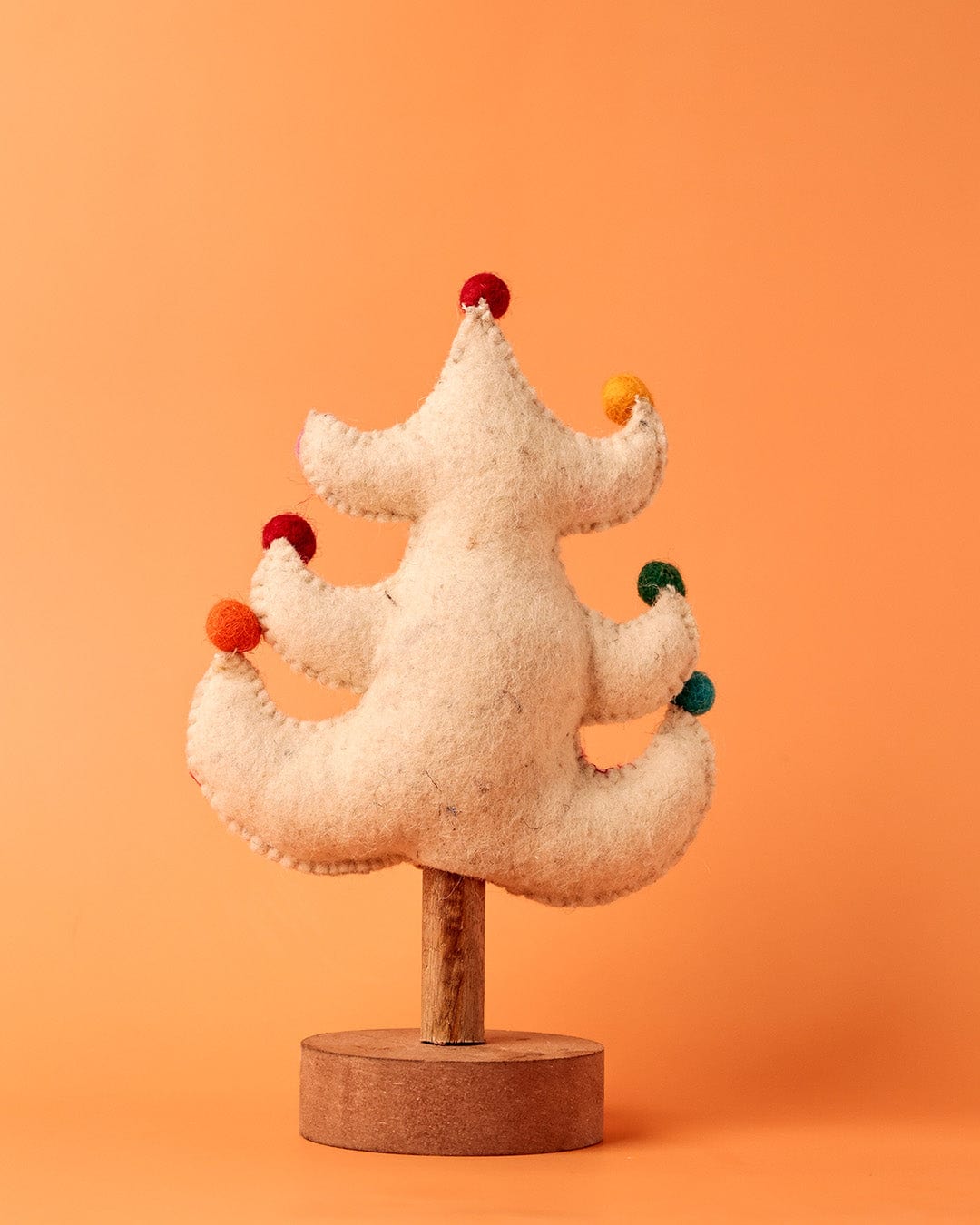 Christmas Ornament | Wooden Felt Xmas Tree | 16x8x26cm